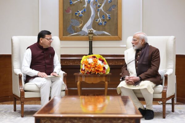सीएम धामी ने की पीएम मोदी से शिष्टाचार भेंट, 38वें राष्ट्रीय खेलों के लिए किया आमंत्रित